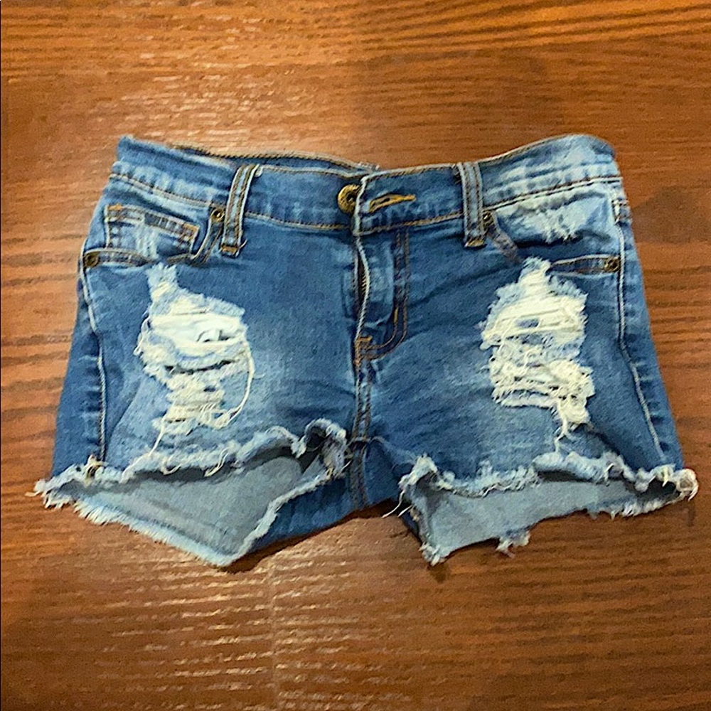 denim shorts